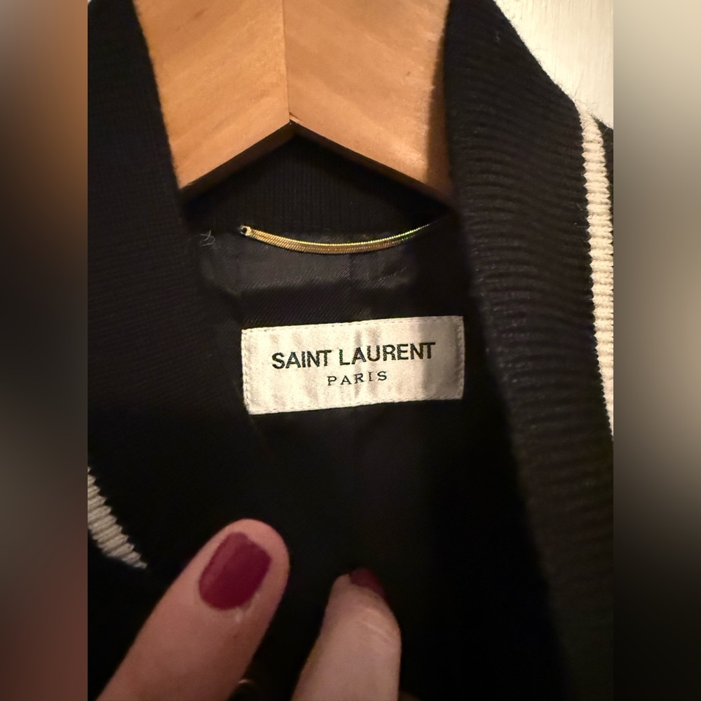 Saint Laurent Paris Teddy bomber jacket - Picture 3 of 6